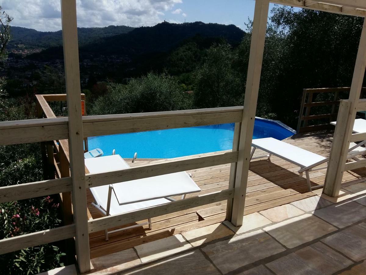 Valuable Rustic Tuscan Swimming Pool, Breathtaking View Of Camaiore Exterior foto