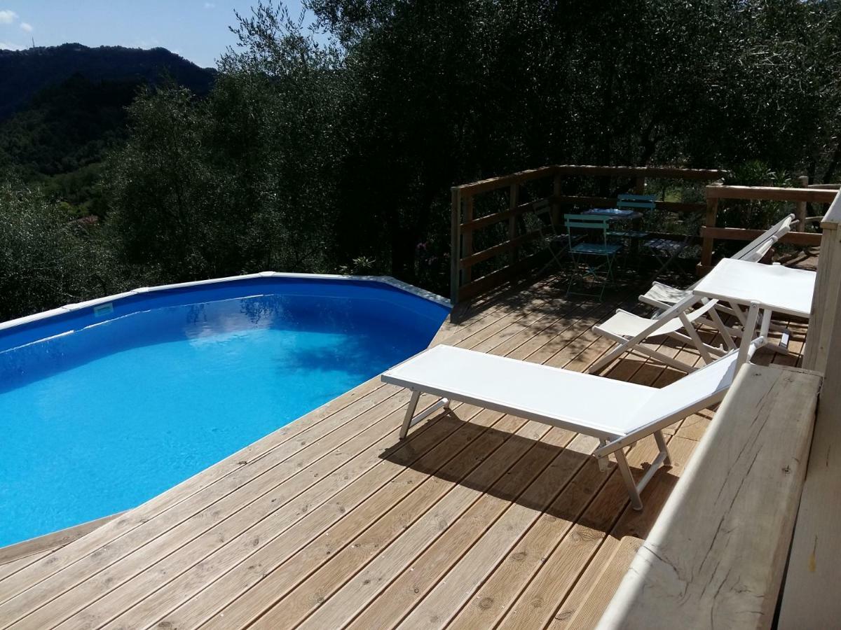 Valuable Rustic Tuscan Swimming Pool, Breathtaking View Of Camaiore Exterior foto